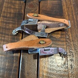 Partrade Youth Spurs with Leather Straps